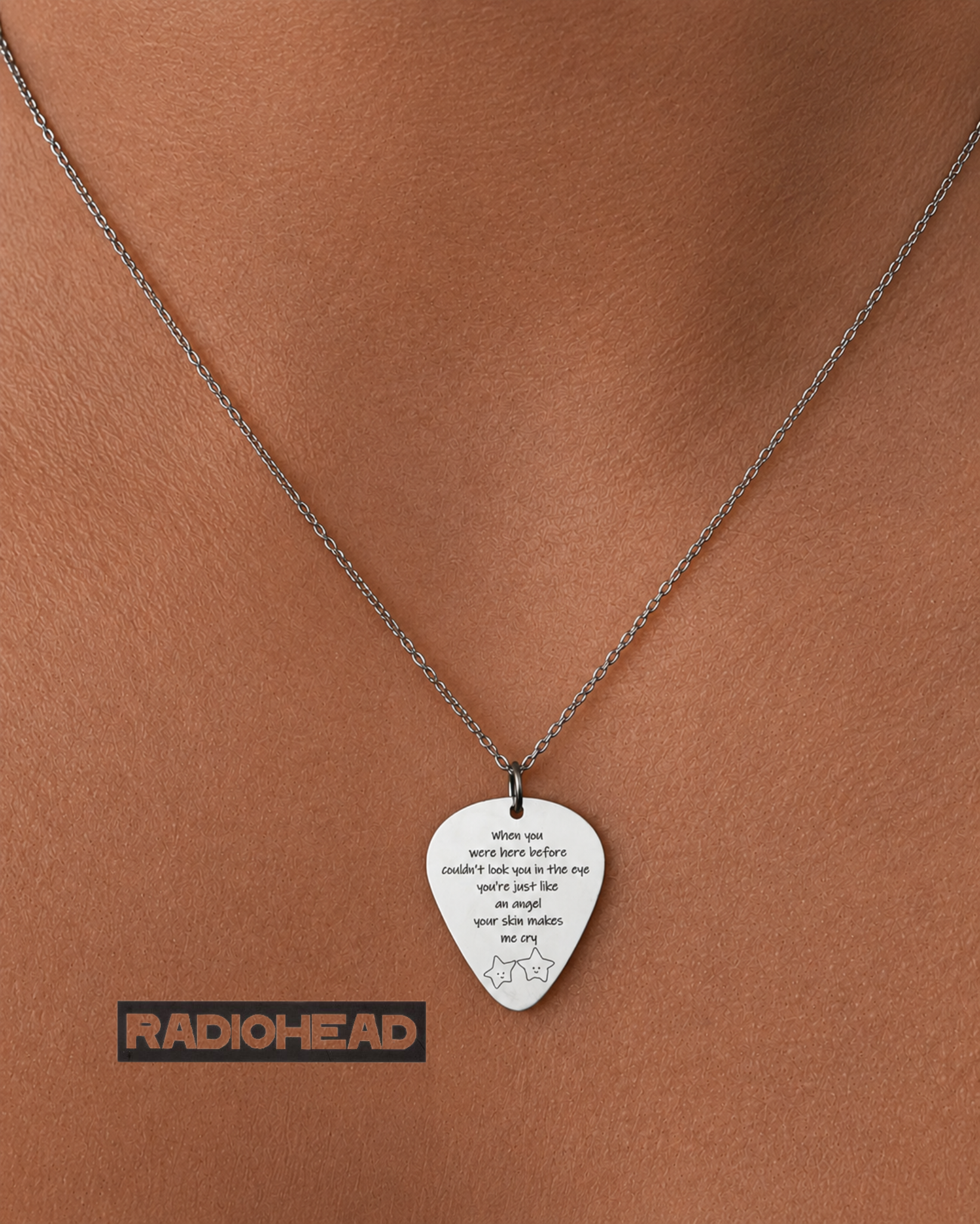 گردنبند پیک گیتار استیل Readiohead